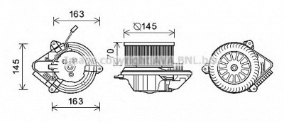 AVA QUALITY COOLING cn8515 -  Электродвигатель, вентиляция салона